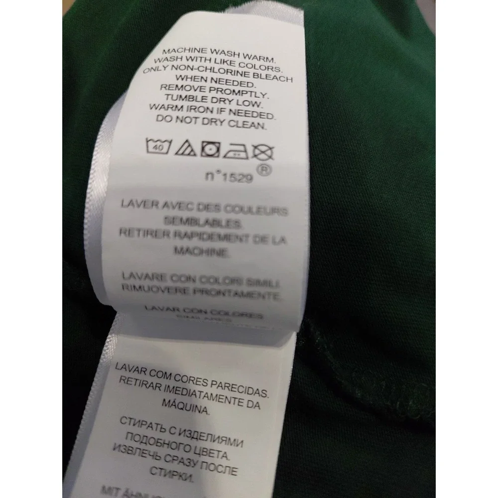 Polo Ralph Lauren Shirt Mens Med Green‎ Tee Tshirt Long Sleeve Limited Use